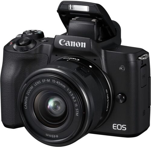Canon EOS M50 24.1MP 4K Mirrorless Digital Camera – Black