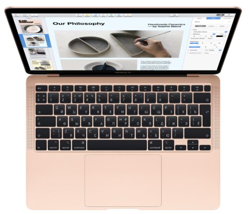 Apple MacBook Air Core i3 256GB SSD 8GB RAM 13.3-inch 10th Generation (2020) Laptop – Gold