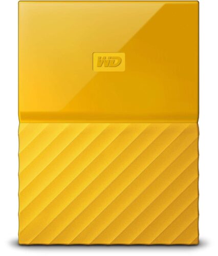 WD 2TB My Passport USB 3.0 External Hard Drive – Yellow
