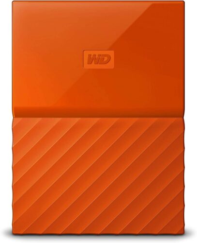 WD 1TB My Passport USB 3.0 External Hard Drive – Orange