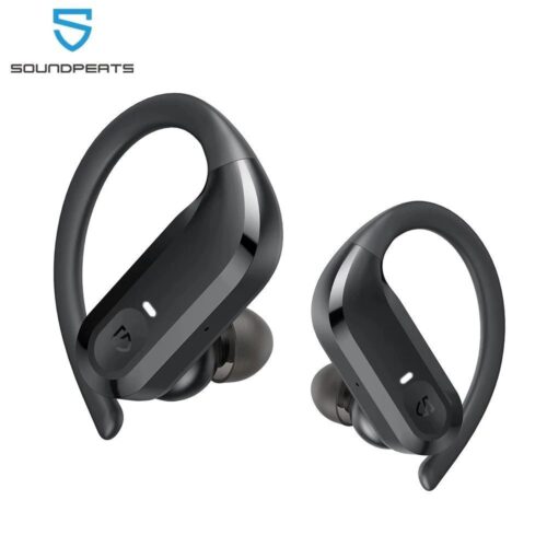 SoundPEATS S5 Over-Ear Hooks Bluetooth 5.0 Wireless Earbuds – Black